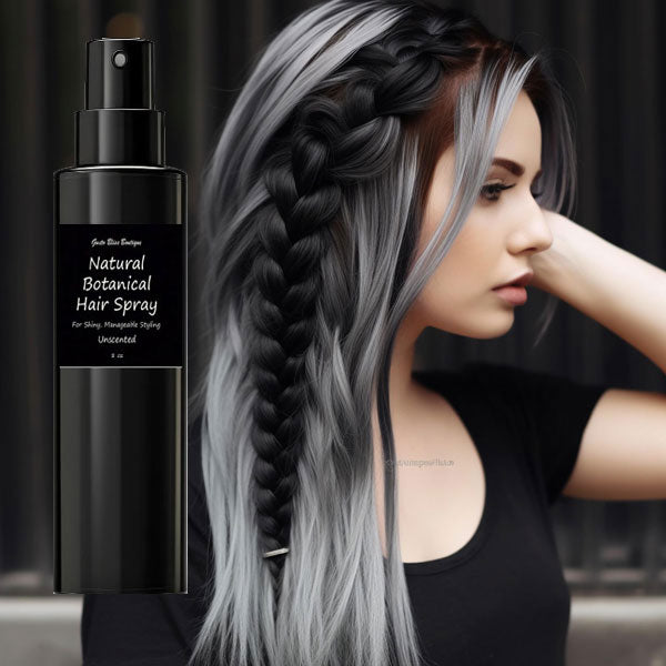 Botanical Hair Spray All Natural With Nature Loving Extracts Light Weight Brushable Styling Non Aerosol Scented or Non Scent