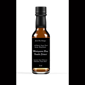 Madagascar Vanilla Extract 100% Pure Made With Organic Madagascar Vanilla Beans & Extraction Base of Organic Speciality Rum Highest Quality For Extraordinary Culinary Needs 5 oz Bottle