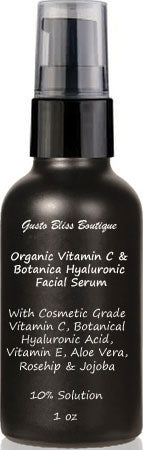 Organic Vitamin C Botanical Hyaluronic Serum Discover Nature's Hydration Secret Available in Either 10 or 15 Percent Solution
