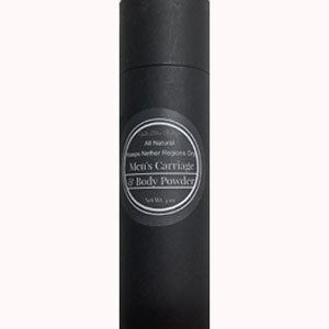 Men’s Carriage & Body Powder Large 4 oz Shaker Containers Unscented Aluminum and Talc Free For Mens Body