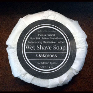 Shaving Soap Goat Milk Tallow Shea Butter Super Moisturizing Great Lather Large 4 oz Puck Scented or Unscented