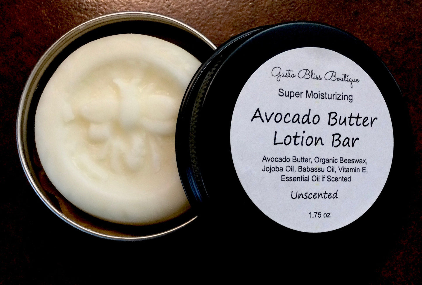 Avocado Butter Lotion Bar Super Moisturizing for Dry Skin Problem Skin Works Great For Nightly Use Choose Scented or Non Scented