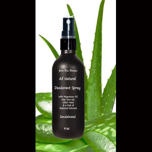 Magnesium Deodorant Spray All Natural With Aloe Vera Gel, Witch Hazel & A Host of Botanical Extracts Scented or Unscented 4 oz Bottles