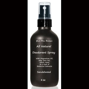 Magnesium Deodorant Spray All Natural With Aloe Vera Gel, Witch Hazel & A Host of Botanical Extracts 4 oz Scented or Nonscented