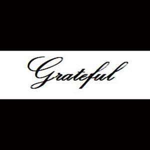 Carpe Diem or Grateful Set of 12 Removable & Temporary Tattoos Script Font 2.5" wide by 1/2" tall